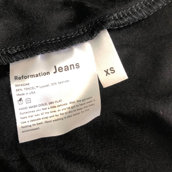 🌟nwot Reformation Maurice wrap dress in Black - Picture 5 of 5